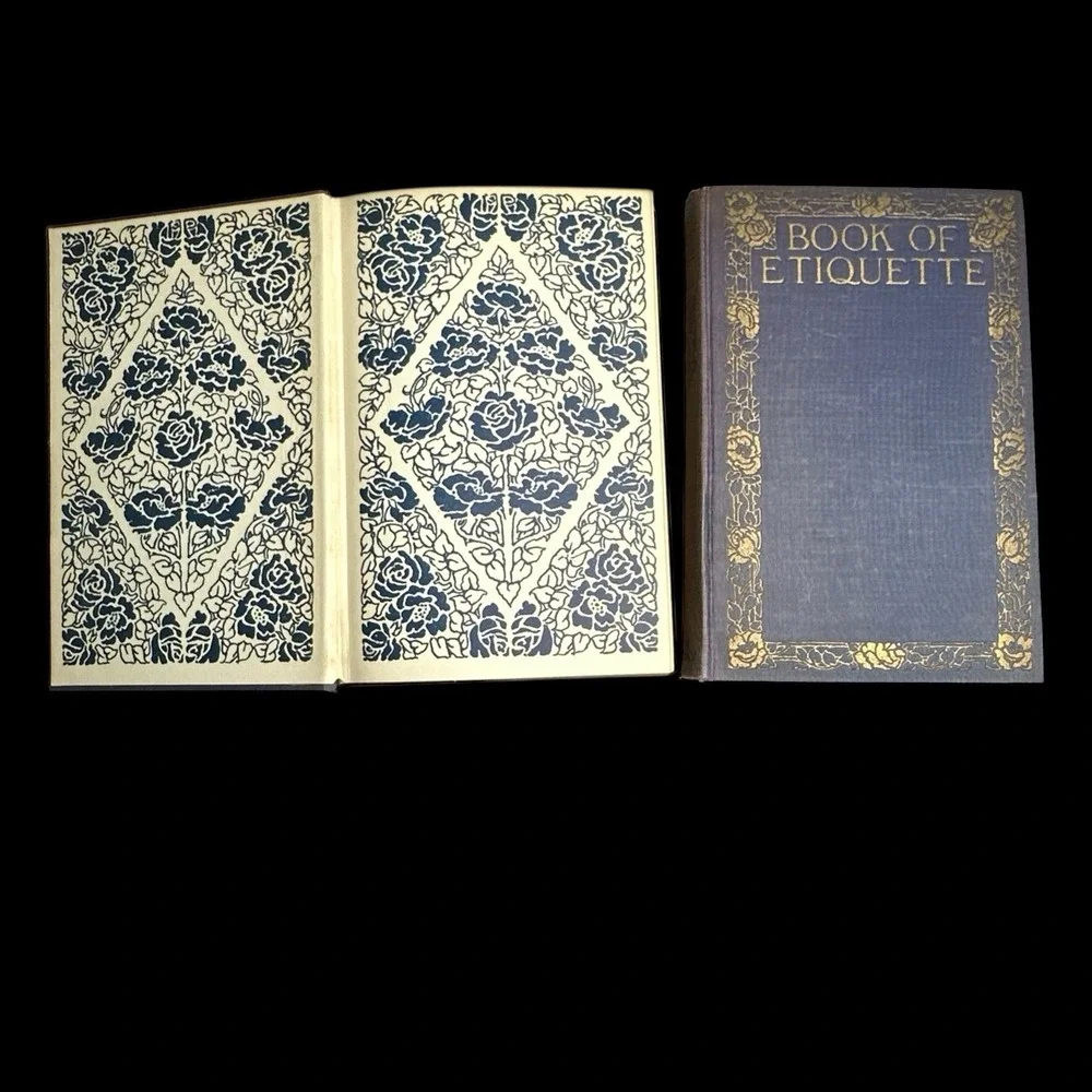 Book of Etiquette Volume 1 & 2 by Lillian Eichler 1922 HC - Antiquarian Book Set